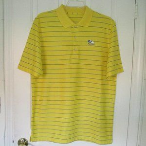 Greg Norman Mens S/S "PGA West" (La Quinta, CA) Yellow Golf Polo Shirt - Large